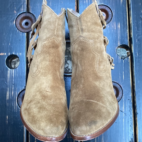 ASH Ankle Boots with Leather Fringe - Picture 12 of 15